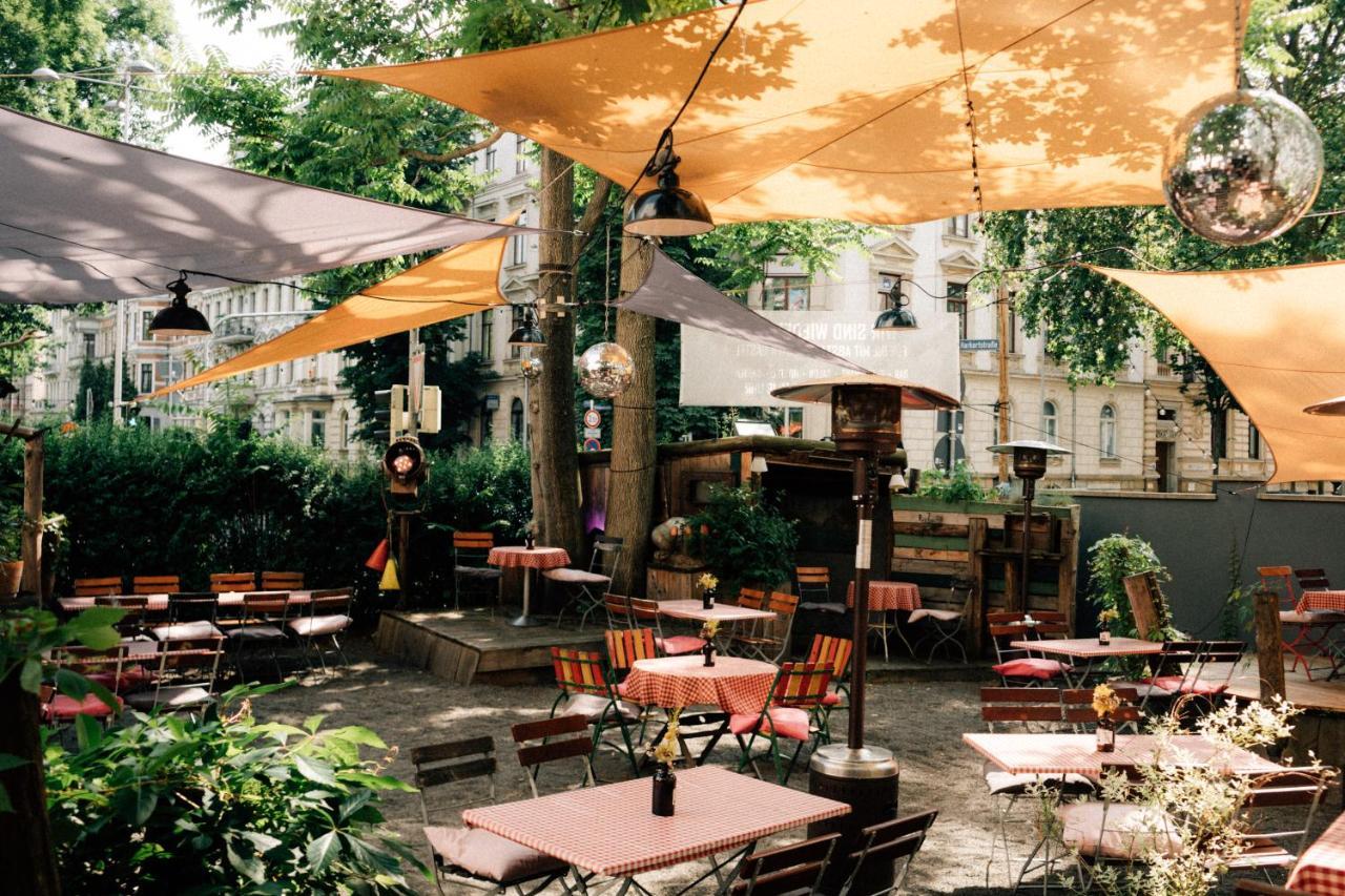 Oskars Absteige Hostel Leipzig Ngoại thất bức ảnh